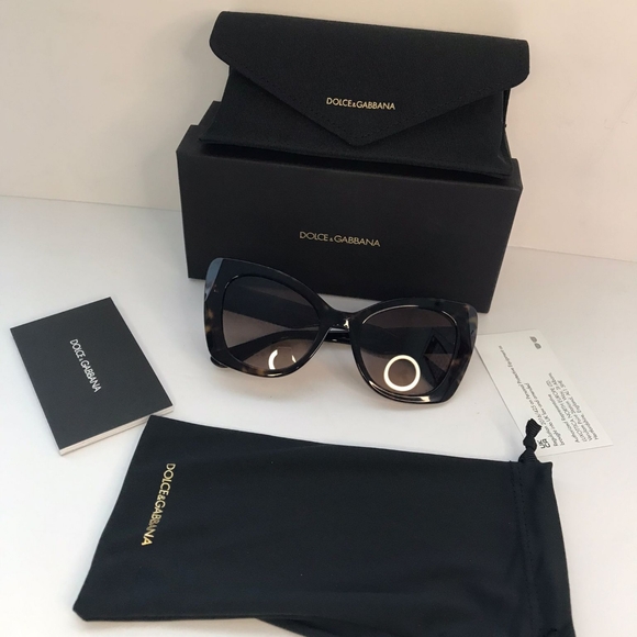 New - Dolce & GabbanaDG4405 Women's Butterfly Sunglasses, Tortoise/Brown Gradi… - Picture 13 of 17